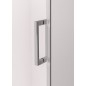 THRON SQUARE porte de douche 1100 mm, rouleaux carrés, verre clair