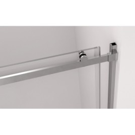 THRON Porte douche 1200 mm, rouleaux ronds, verre clair