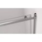 THRON Porte douche 1200 mm, rouleaux ronds, verre clair