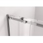 THRON SQUARE porte de douche 1200 mm, rouleaux carrés, verre clair