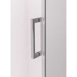 THRON SQUARE porte de douche 1200 mm, rouleaux carrés, verre clair
