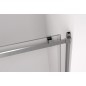 THRON SQUARE porte de douche 1200 mm, rouleaux carrés, verre clair
