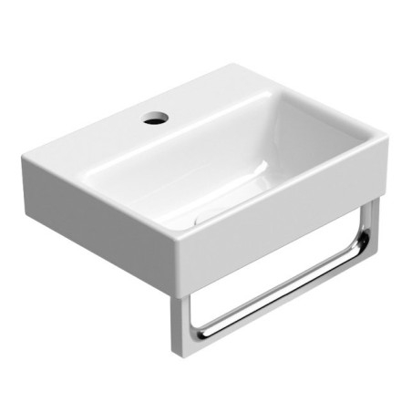 NUBES porte serviette 36cm, chrome