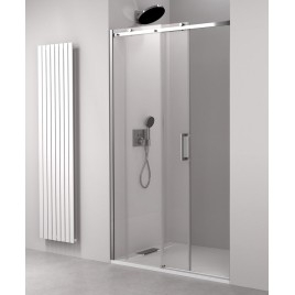 Porte douche THRON ROUND 1500 mm, rouleaux ronds, verre clair