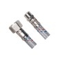 Tuyau flexible en acier inoxydable FxM 1/2"x1/2", (L) 80 cm