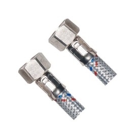 Tuyau flexible en acier inoxydable FxF 1/2"x1/2", (L) 30 cm
