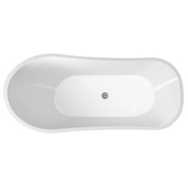 LUTON Freestanding Bath 159x73x80cm, White