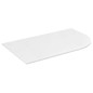 PULSE Rockstone Countertop 755x12x455mm, gauche, blanc mat