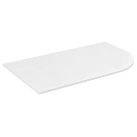 PULSE Rockstone Countertop 755x12x455mm, gauche, blanc mat