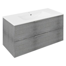 CIRASA Vanity Unité 99,8x52x46cm, chêne argenté