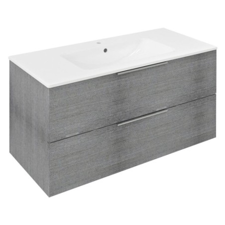 CIRASA Vanity Unité 99,8x52x46cm, chêne argenté