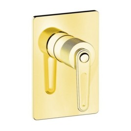 Mitigeur de douche encastré monocommande BEBÉ, 1 sortie, doré