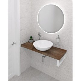 Tableau AVICE 190x36cm, Vieux bois