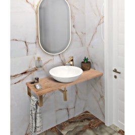 WOODY board 600x28x360mm, bois massif chêne naturel