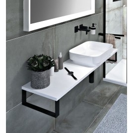 PLATO Rockstone board 900x24x360mm, blanc mat