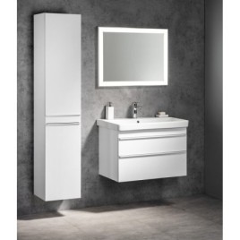 SITIA 2 Unité de rangement de porte 46,7x172x32cm, gauche/droite/blanc mat