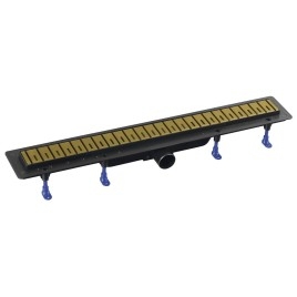 KLAVER égouttoir avec grille en acier inoxydable, L-910, DN50, tapis en or