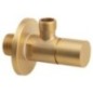 Valve d'angle, ronde, 1/2'x 3/8', tapis d'or
