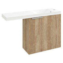 LATUS VI Vanity Unit 50x50x22 cm, droite, chêne Alabama