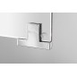MIRRÓ miroir armoire incl. Lumière LED, 3x portes, 120x70x16cm, chêne Alabama