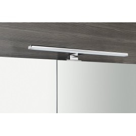 MIRRÓ miroir armoire incl. Lumière LED, 3x portes, 120x70x16cm, chêne Alabama