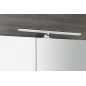 MIRRÓ miroir armoire incl. Lumière LED, 3x portes, 120x70x16cm, chêne Alabama