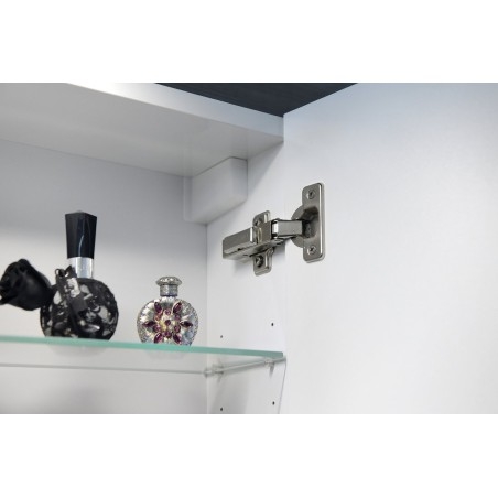 RIWA miroir armoire incl. Lumière LED, 101x70x17cm, chêne Alabama