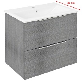 CIRASA Vanity Unit 58x54x39cm, chêne argenté