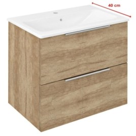 CIRASA Vanity Unit 58x54x39cm, chêne Alabama