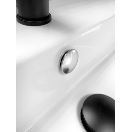 Housse de débordement de lavabo Ø 35mm, chrome