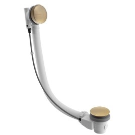Pop Up Bath Waste (L) 975mm, Plug 72mm, gold mat