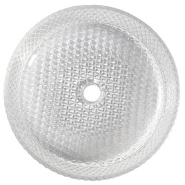 MARAGUA Contre-plaqué, verre, Ø 39,5 cm, verre clair