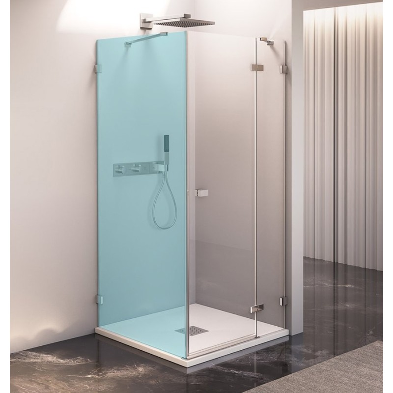 FORTIS EDGE porte de douche sans profil 1100mm, verre clair, droite