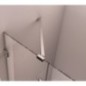FORTIS EDGE porte de douche sans profil 1100mm, verre clair, droite
