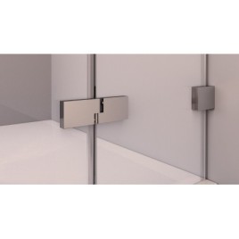 FORTIS EDGE porte de douche sans profil 1100mm, verre clair, droite
