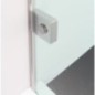 FORTIS EDGE porte de douche sans profil 1100mm, verre clair, droite