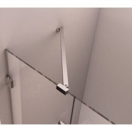 FORTIS EDGE porte de douche sans profil 1100mm, verre clair, droite