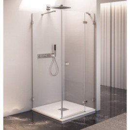 FORTIS EDGE porte de douche sans profil 1100mm, verre clair, droite