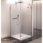 FORTIS EDGE porte de douche sans profil 1100mm, verre clair, droite