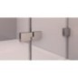 FORTIS EDGE porte de douche sans profil 1100mm, verre clair, droite