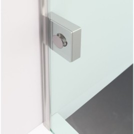FORTIS EDGE porte de douche sans profil 1100mm, verre clair, droite