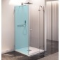 FORTIS EDGE porte de douche sans profil 1200mm, verre clair, droite