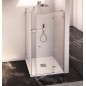 FORTIS EDGE porte de douche sans profil 1200mm, verre clair, droite