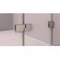 FORTIS EDGE porte de douche sans profil 1200mm, verre clair, droite