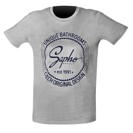 Sapho t-shirt unisexe gris L