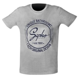 Sapho t-shirt unisexe gris XXL