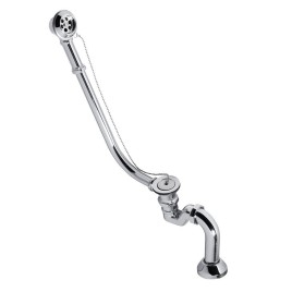 Ensemble de baignoire RETRO pour installation extérieure, chaîne, avec siphon, chrome
