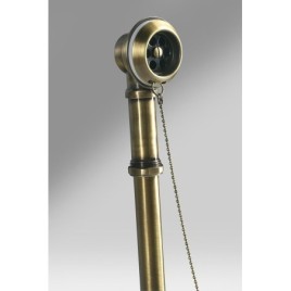 Ensemble de bain RETRO pour installation externe, chaîne, y compris Siphon, Bronze