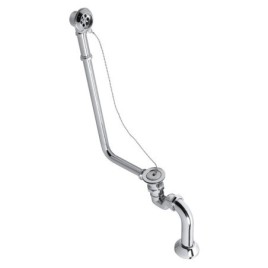 CHARLESTON Ensemble de bain pour l'installation externe, Chaîne, Y compris Siphon, Chrome