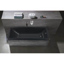 NOEMI Rectangular Bath 170x70x39cm, gris